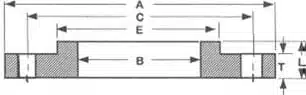 Class 125LW Slip On Flange