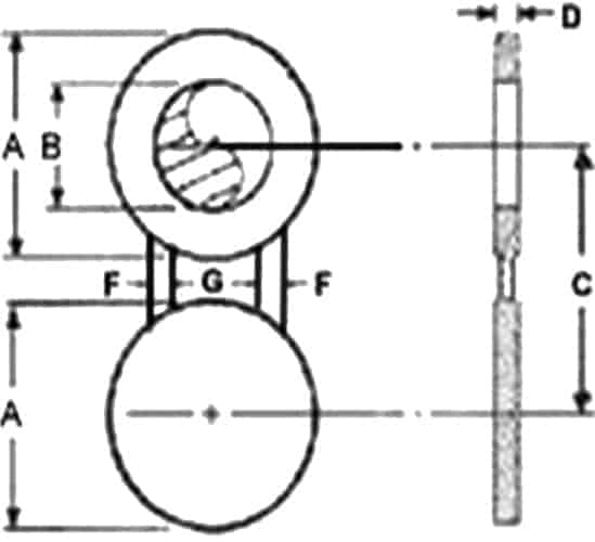 Spectacle Blind Type 4 Drawing